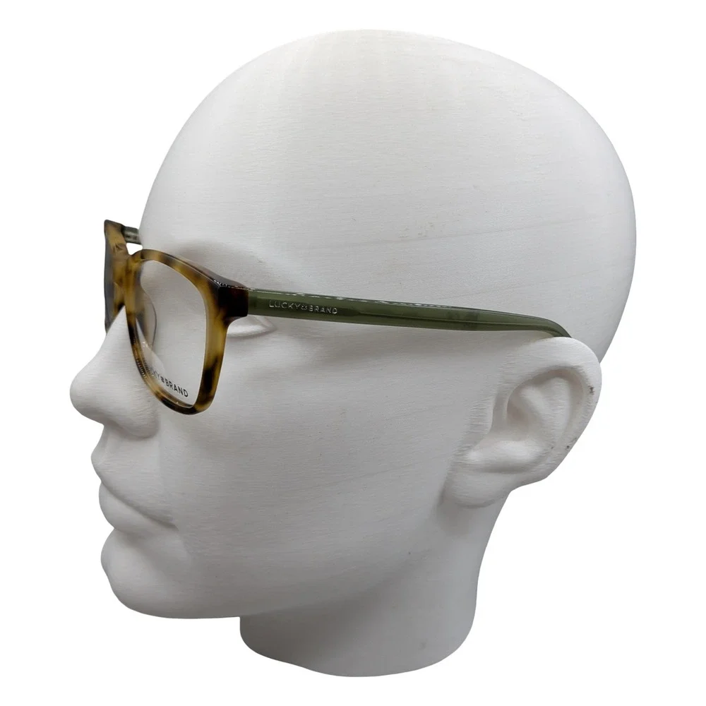 Lucky Brand D214 Tortoise Eyeglasses Green‎ Frames 55/15/140 Rectangular NEW